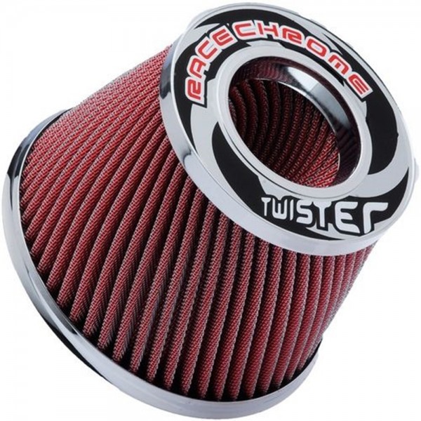 Filtro Ar Esportivo Twister 180mm Vermelho Duplo Fluxo